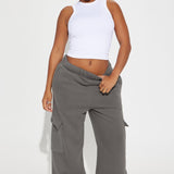 Pantalón Cargo Pierna Amplia Goat - Carbón