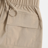 Shorts de cintura con nudo con bolsillo