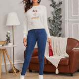 Essnce Jeggings de cintura alta notched