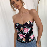 Prive Top tubo con estampado floral