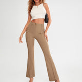 Prive Pantalones de pierna amplia con costura