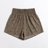 VCAY Shorts de lunares de cintura fruncido