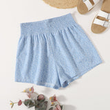 WYWH Shorts Con Cintura Fruncida Y Estampado Completo