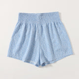 WYWH Shorts Con Cintura Fruncida Y Estampado Completo