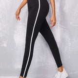 EZwear Leggings de rayas en contraste