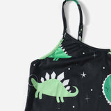 Conjunto de pijama con estrella & con estampado de dinosaurio con lazo delantero