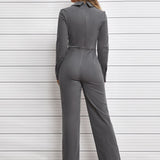 Unity Solid Cut Out Seam Front Jumpsuit