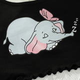 Conjunto de pijama de tirantes elefante & con estampado de mariposa ribete en forma de lechuga