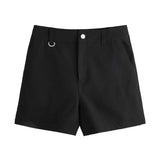 EZwear Shorts viscosa de pierna recta