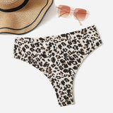 Swim Curve Bottom de bikini de leopardo