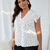 Blusa con estampado de corazon