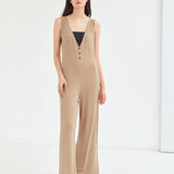 Unity Recycled Polyester Culottes Ribbed Jumpsuit