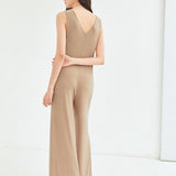 Unity Recycled Polyester Culottes Ribbed Jumpsuit