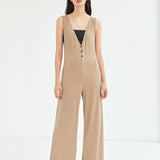 Unity Recycled Polyester Culottes Ribbed Jumpsuit