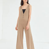 Unity Recycled Polyester Culottes Ribbed Jumpsuit