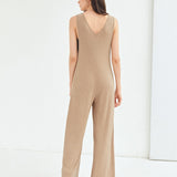 Unity Recycled Polyester Culottes Ribbed Jumpsuit