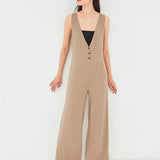 Unity Recycled Polyester Culottes Ribbed Jumpsuit