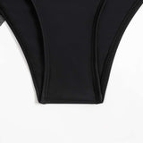 Swim Bragas bikini simple con pantalones cover up ribete con fruncido
