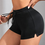 EZwear Shorts bajo con abertura de cintura con cordon