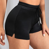 EZwear Shorts bajo con abertura de cintura con cordon