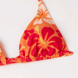 Swim 3 piezas floral Banador bikini micro triangulo & Falda de playa