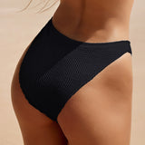 Swim Basics Bottom de bikini unicolor con textura