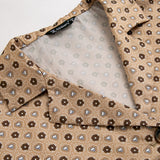 Sollinarry Conjunto De Blusa De Estampado Integral Y Pantalones Cortos Con Cintura Tipo Bolsa De Papel