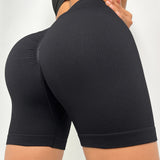 Yoga Basic Shorts deportivos sin costuras y transpirables con diseno "Scrunch Butt" y tejido elastico