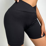 Yoga Basic Shorts deportivos sin costuras y transpirables con diseno "Scrunch Butt" y tejido elastico