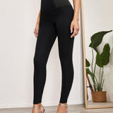 Prive Jeggings curvos de cintura ancha de color combinado