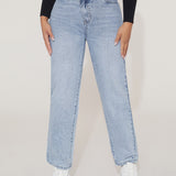 PETITE Jeans de pierna recta escalonado cintura