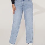 PETITE Jeans de pierna recta escalonado cintura