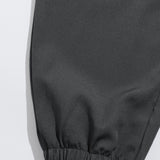 Mulvari Pantalones zanahoria de cintura con cordon con letra con bordado