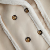 Eilly Bazar Abrigo con botones felpa forro