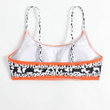 Swim Top bikini con estampado