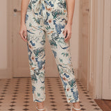 Frenchy Pantalones con cinturon con volante con estampado floral