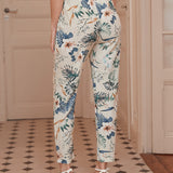 Frenchy Pantalones con cinturon con volante con estampado floral