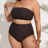 Swim Curve Banador bikini bandeau Smocked