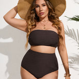 Swim Curve Banador bikini bandeau Smocked