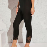 Clasi Leggings con encaje en contraste