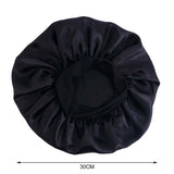 1 pieza Gorro de saten de ala ancha de 30cm de diametro para mujer/gorro de dormir estilo bonete para cabello, adecuado para uso diario, gorro de saten de seda