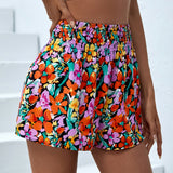 VCAY Shorts de pierna ancha con estampado floral