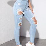 ICON Jeans ajustados desgarro