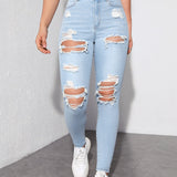 ICON Jeans ajustados desgarro