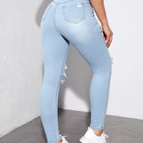 ICON Jeans ajustados desgarro