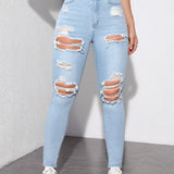 ICON Jeans ajustados desgarro