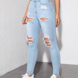 ICON Jeans ajustados desgarro