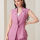 Modely Blazer chaleco de doble botonadura con pantalones