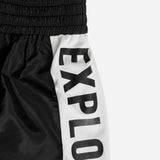 EZwear Shorts con estampado de letra con costura lateral en contraste