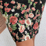 Clasi Falda ajustada con estampado floral